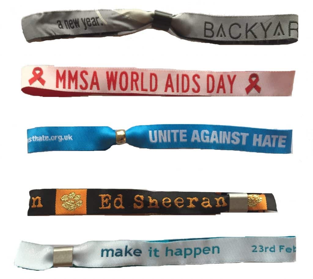 Fabric Plastic Wristbands Fabric Plastic Wristbands