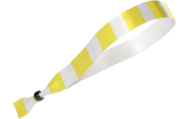 Tessuto Giallo Strisce Bianche