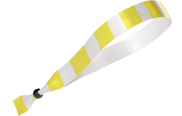 Tessuto a righe gialle e bianche