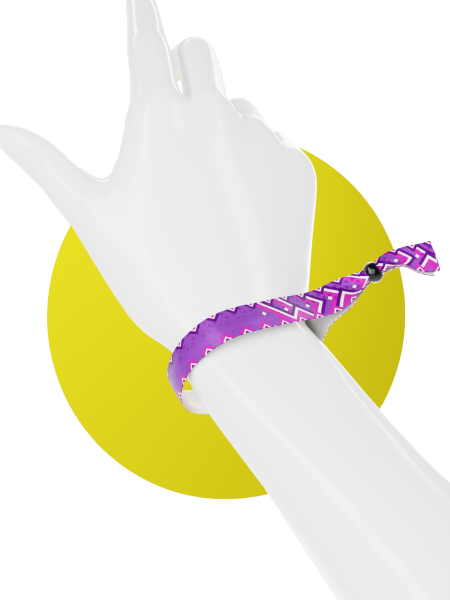 Tessuto - Strisce viola da festival