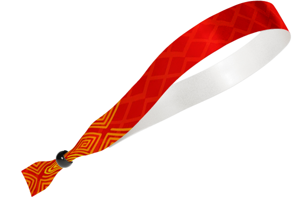 Tessuto - Quadrati arancioni da festival