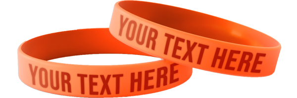 Braccialetti in silicone stampati personalizzati