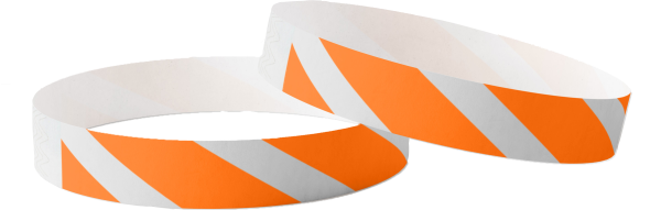 Tyvek semplice a righe arancione