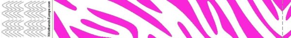 Braccialetti Tyvek Zebra Rosa
