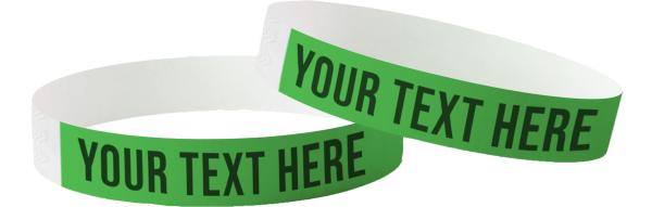 Braccialetti Tyvek stampati - Biodegradabili