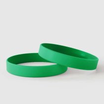Verde semplice - Braccialetti in silicone semplici