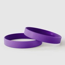 Braccialetti in silicone viola semplice - Braccialetti in silicone semplice