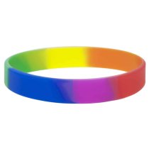 Braccialetti in silicone arcobaleno semplici in Italia