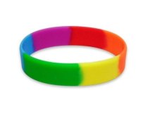 Braccialetti in silicone arcobaleno semplici in Italia