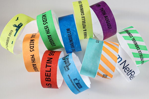 Braccialetti Tyvek Ibiza per eventi e locali